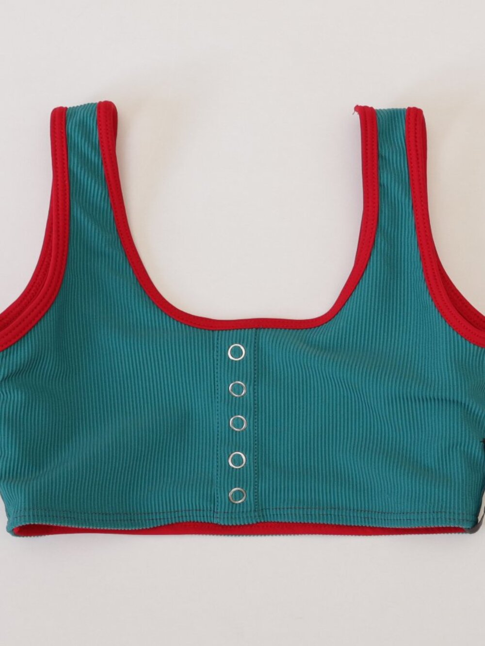 Tiger Friday Reversible Red and Teal Top